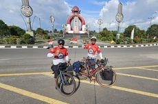 Dua Pesepeda Gowes dari Surabaya ke IKN, Rayakan HUT Ke-79 RI