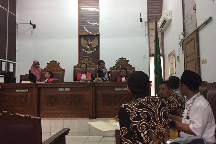 Sidang Gugatan Eks Caleg Gerindra Fachrul Rozi Melawan Gerindra Karena Posisinya Digantikan Mulan Jameela Saat Pileg 2019 di PN Jakarta Selatan, Kamis (16/1/2020)