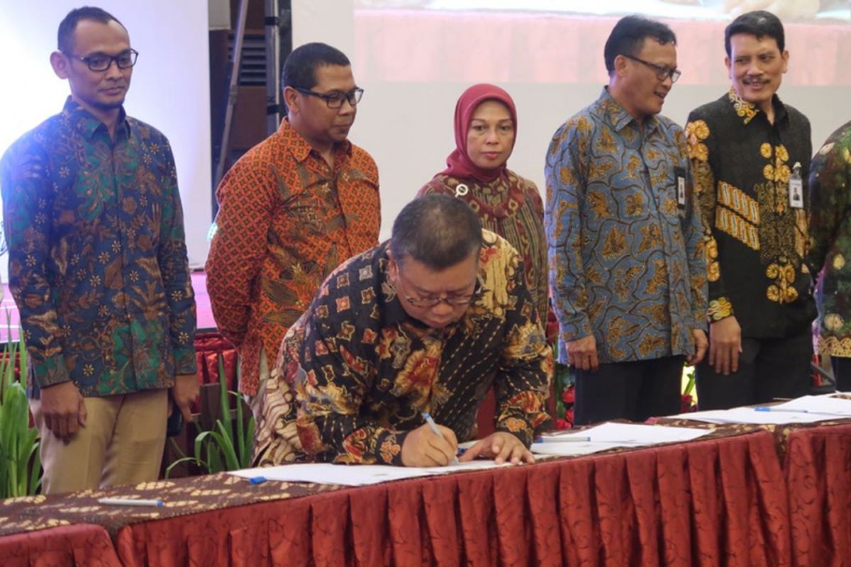 Rapat Koordinasi Pembangunan SDM, Lembaga dan Program Penyelenggaraan Kesejehteraan Sosial Tahun 2018, di Hotel Rich Yogyakarta, Minggu (5/6/2018).