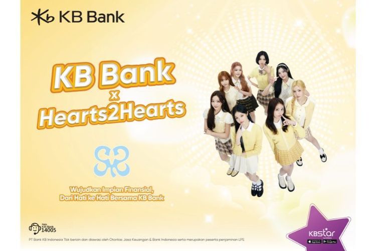 Jangkau Kalangan Muda, KB Bank Gaet Hearts2Hearts sebagai Brand Ambassador 