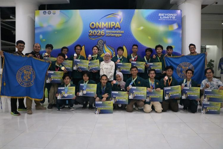ITB Juara Umum Olimpiade Nasional ONMIPA-PT 2026, Raih 18 Medali