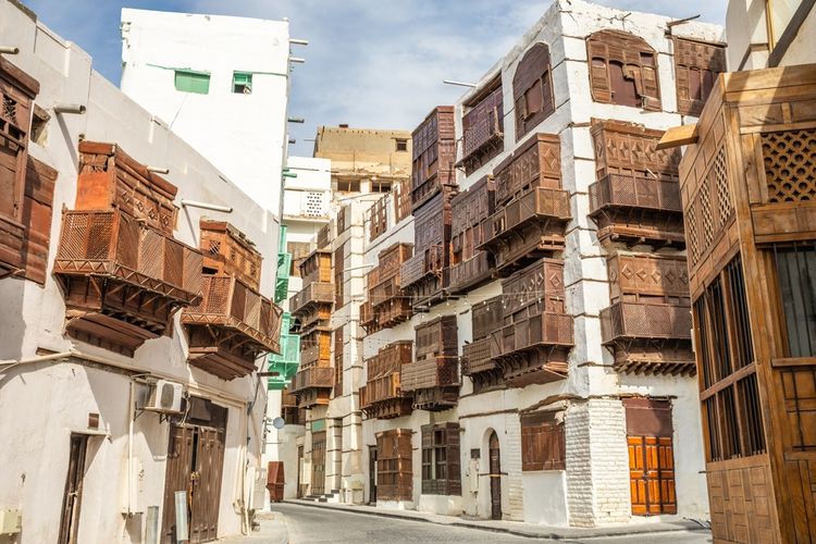 Al Balad, kawasan kota tua di Jeddah.