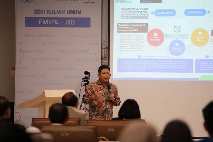 Direktur Utama BPJS Kesehatan Ghufron Mukti melakukan kunjungan ke ITB pada Sabtu (9/12/2023). 