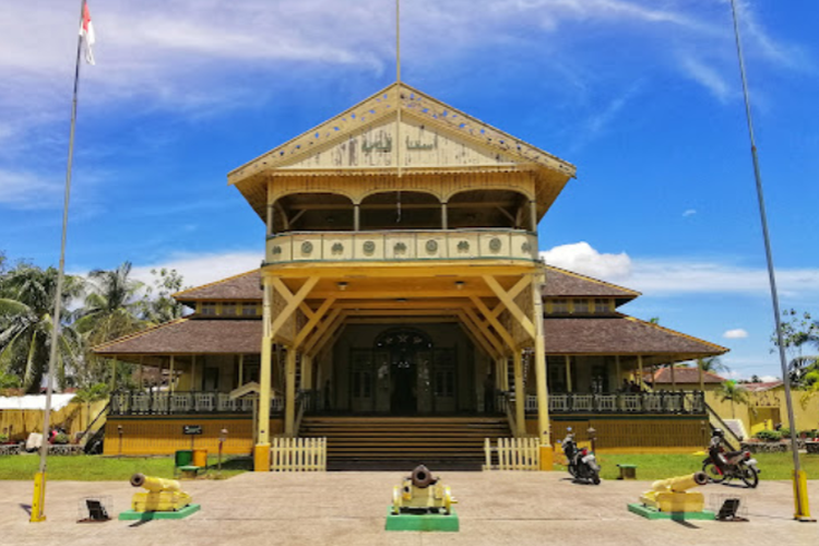 Tampak depan Keraton Kadriah, Pontianak