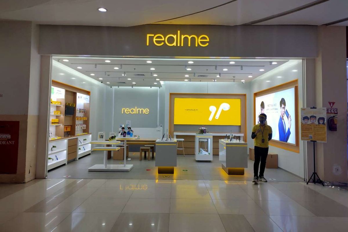 Realme Exclusive Store di Cibinong City Mall.