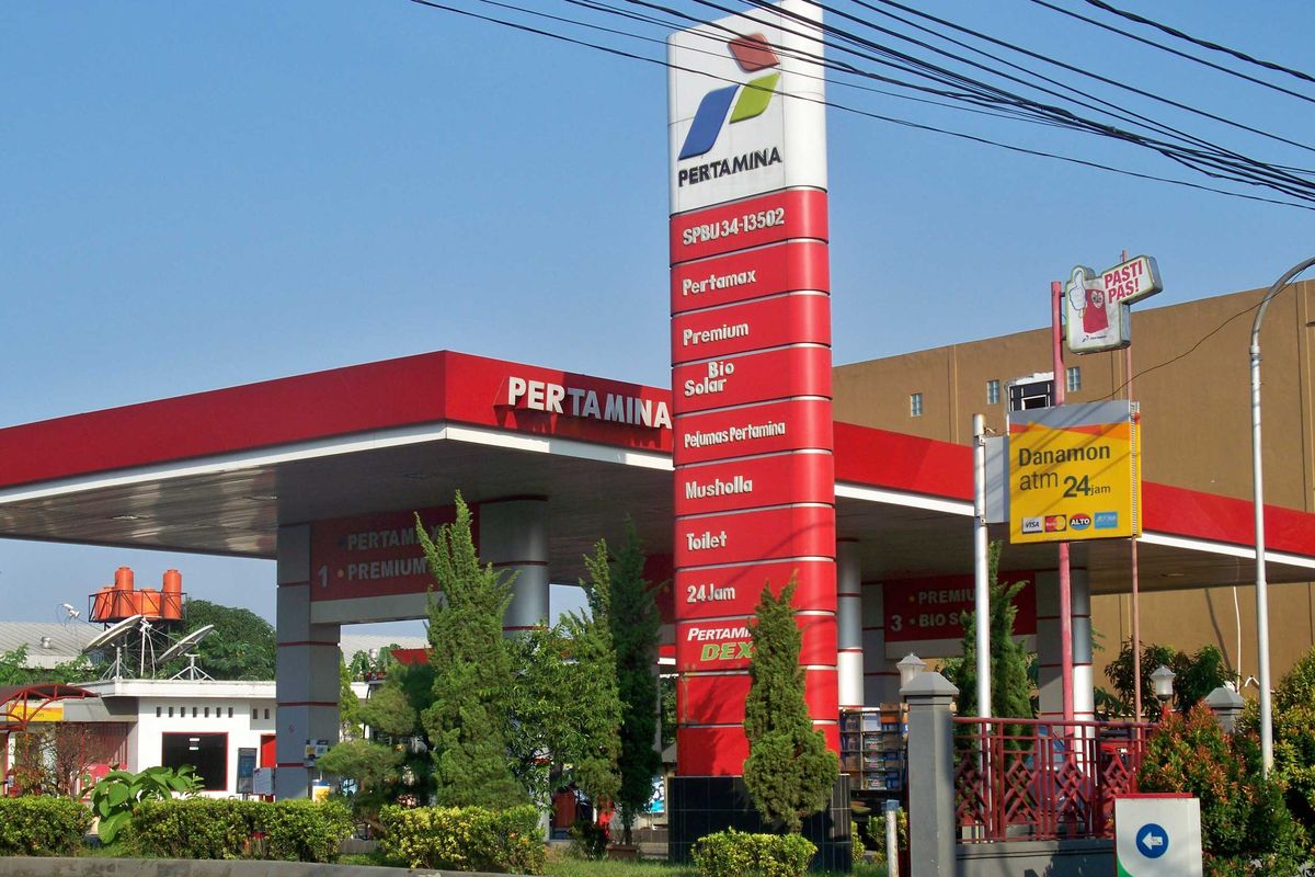 Ilustrasi SPBU Pertamina.