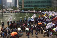 Demo Buruh Besar-besaran, 16.000 Personel Polisi Dikerahkan