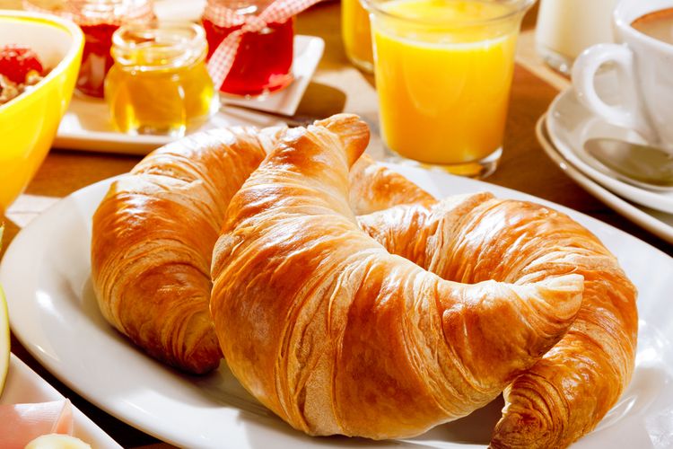 Ilustrasi croissant. 