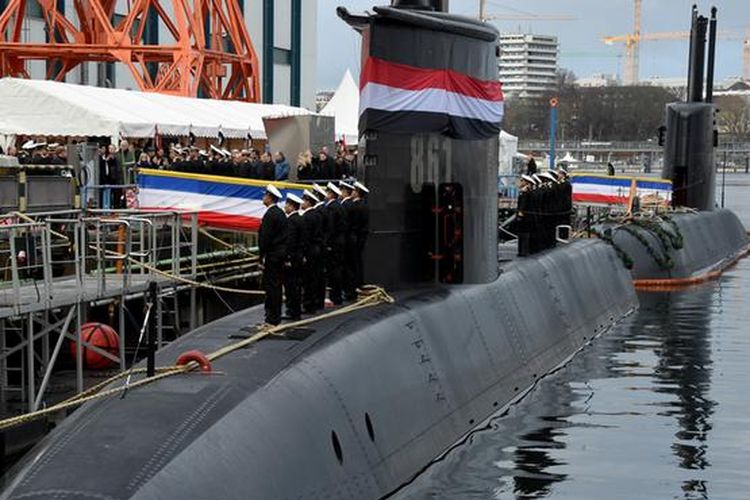 Galangan kapal Thyssenkrupp di Kiel sekarang memproduksi kapal selam untuk Mesir.