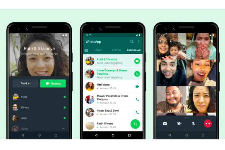 Fitur Terbaru Panggilan Whatsapp Bikin Grup Video Call Lebih Mudah Halaman All Kompas Com