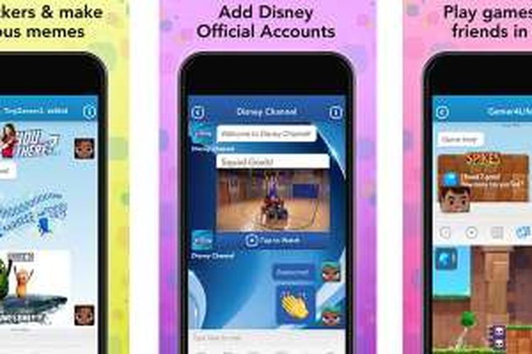 Aplikasi chatting Disney Mix