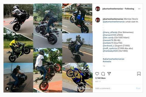 Banyak Atraksi Wheelie di Jalan, Jauhi Saja Jangan Ditegur