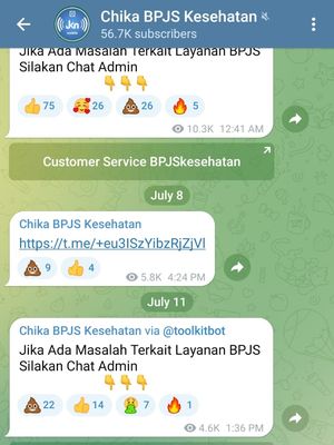 Cara cek tagihan BPJS Kesehatan via Chika