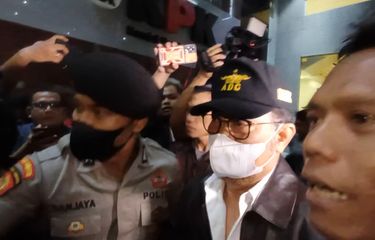 Eks Memteri Pertanian Syahrul Yasin Limpo dijemput penyidik Komisi Pemberantasan Korupsi, Kamis (12/10/2023).