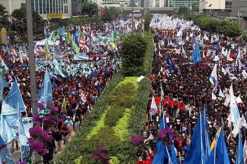 Demo Buruh di Istana Berubah Jadi Panggung Hiburan