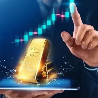 Ilustrasi investasi emas. Harga emas Antam.