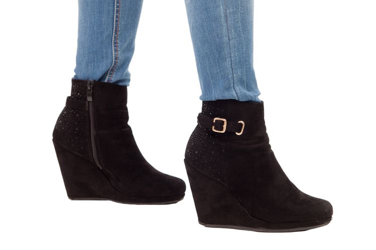 Wedge booties