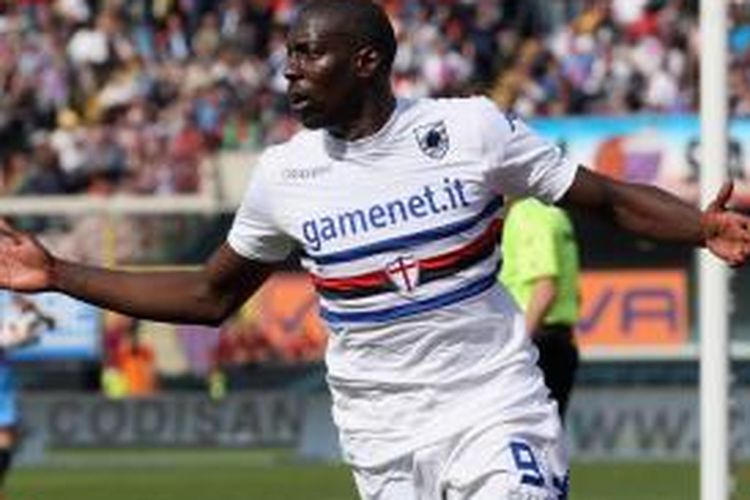 Penyerang Sampdoria, Stefano Okaka.