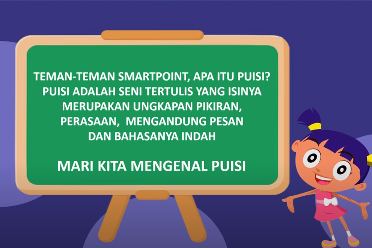 Tangkapan layar, Cara Membaca Puisi, Jawaban Soal Belajar Dari Rumah TVRI 10 September SD Kelas 4-6