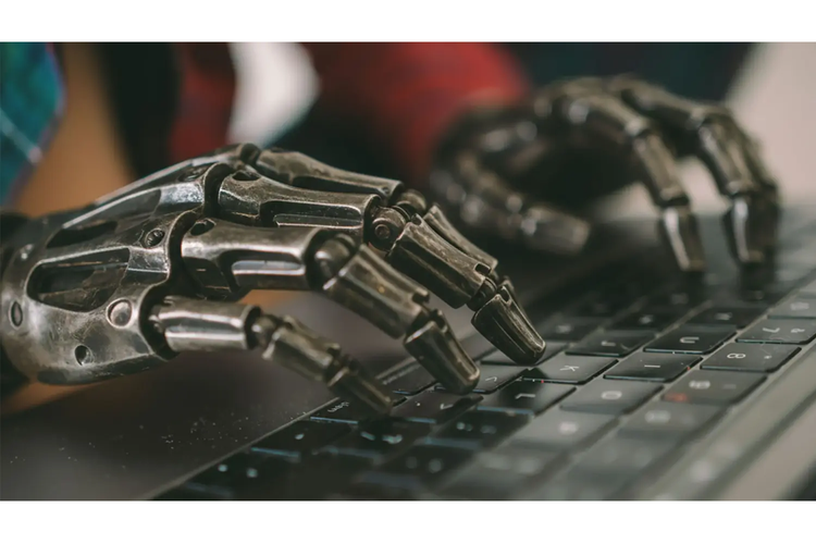 Ilsutrasi AI bantu coding.