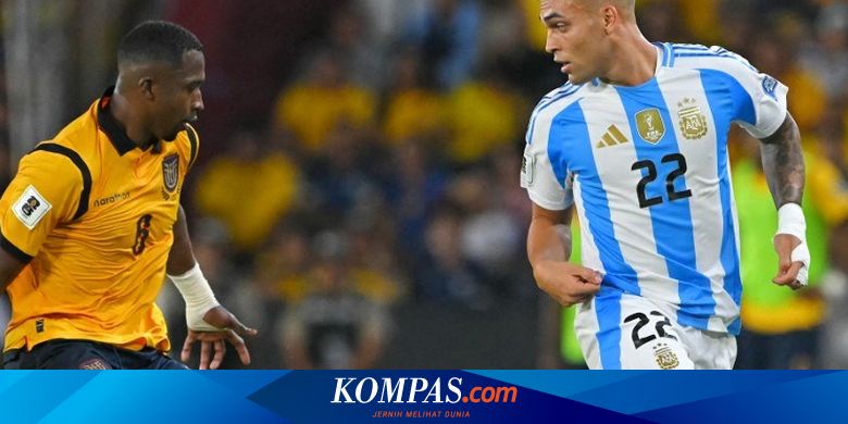 Hasil Ekuador Vs Argentina 1-0: Tanpa Messi, 2 Kartu Merah, Tango Kalah