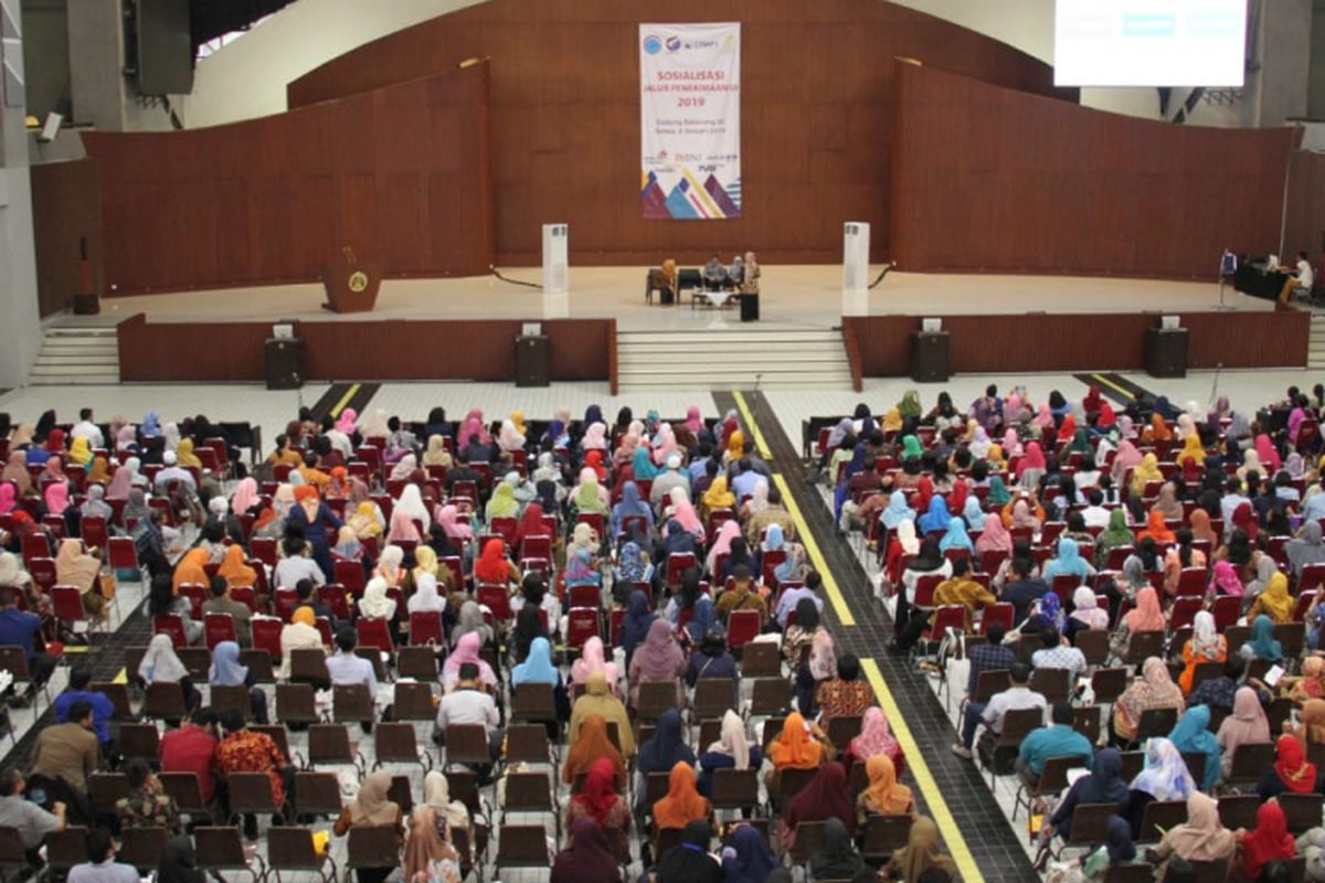 UI menggelar Konferensi Pers Sosialisasi Penerimaan Mahasiswa Baru UI Tahun 2019 pada Selasa (8/1/2019) di Gedung Pusat Administrasi UI kampus Depok.