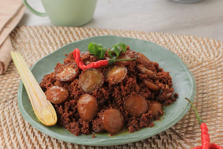 Ilustrasi rendang jengkol.