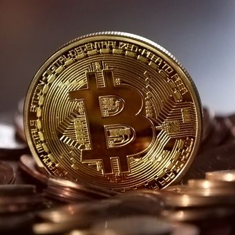 Ilustrasi bitcoin. 