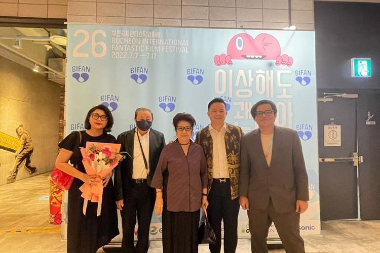 Rombongan IDN Pictures menghadiri world premiere di Bucheon International Fantastic Film Festival (BIFAN) 2022.