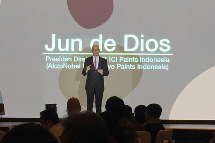 Presiden Direktur PT ICI Paints Indonesia Jun de Dios.