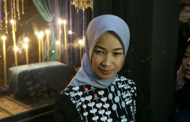 Presenter dan artis sinetron Alya Rohali saat ditemui dalam sebuah acara buka puasa bersama di kawasan Kebayoran Baru,  Jakarta Selatan, Senin (13/5/2019).