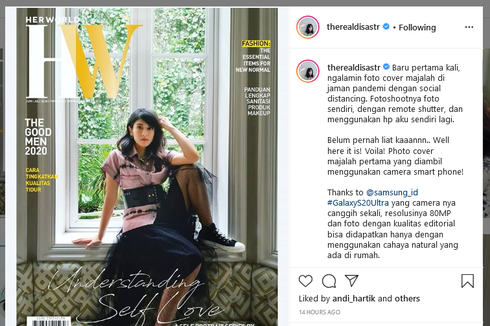 Dian Sastrowardoyo Foto Pakai Ponsel untuk Sampul Majalah, Hasilnya?