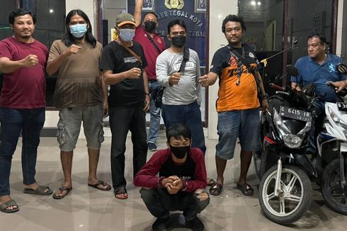 Bertugas Awasi Lingkungan Saat Rekannya Mencuri Motor, Warga Brebes Diciduk Polisi