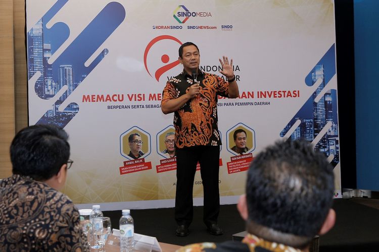 Wali Kota Hendrar Prihadi saat penjurian program Indonesia Visionary Leader bertema ?Memacu Visi Menuju Kedigdayaan Investasi? di Jakarta, Selasa (15/10/2019)