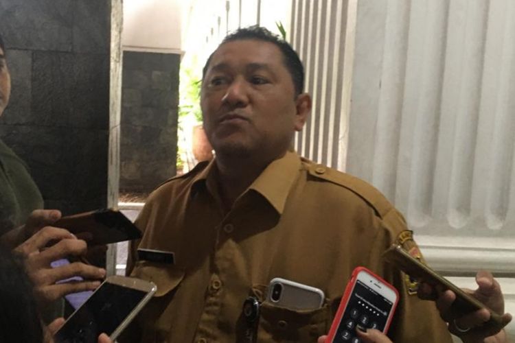 Kepala Dinas Sumber Daya Air DKI Jakarta Juaini Yusuf di Balai Kota DKI Jakarta, Jalan Medan Merdeka Selatan, Senin (13/1/2020).