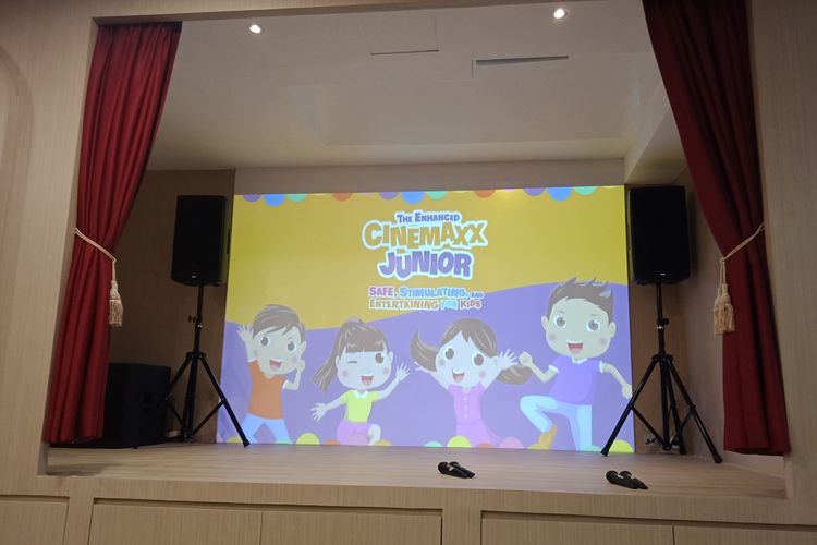 Performing Arts, salah satu fasilitas bermain anak di Cinemaxx Junior Pluit Village, Jakarta, Rabu (15/8/2018).