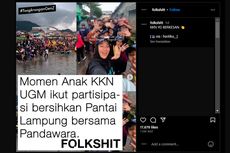 Aksi Mahasiswa KKN UGM Bersihkan 300 Ton Sampah Pantai Terkotor Ke-2 di Indonesia Bersama Pandawara