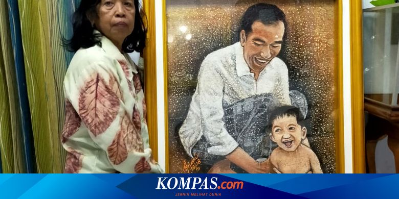 Lukisan dari Cangkang Telur, Cendera Mata yang Diberikan Wali Kota Blitar kepada Presiden Jokowi - Vimarsana News