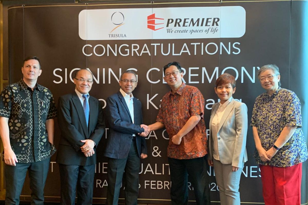 PT Premier Qualitas Indonesia dan Trisula Group sepakat bekerja sama mengembangkan perumahan senilai Rp 1 triliun. Kesepakatan kerja sama dilakukan pada Rabu (26/2/2020).