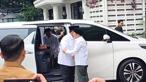 Prabowo Tiba di DPP PKB, Disambut Cak Imin dengan Karpet Merah