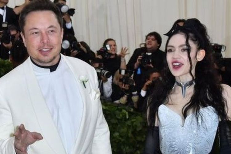 Elon Musk dan Grimes.