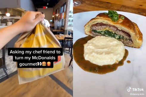 Viral Video Burger McDonald’s Diubah Jadi Makanan ala Restoran Mewah