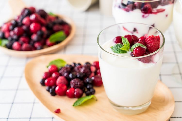 Ilustrasi yoghurt untuk menurunkan berat badan