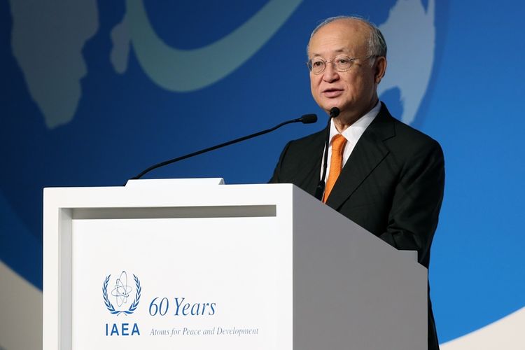 Direktur Jenderal Badan Energi Atom Internasional (IAEA), Yukiya Amano.