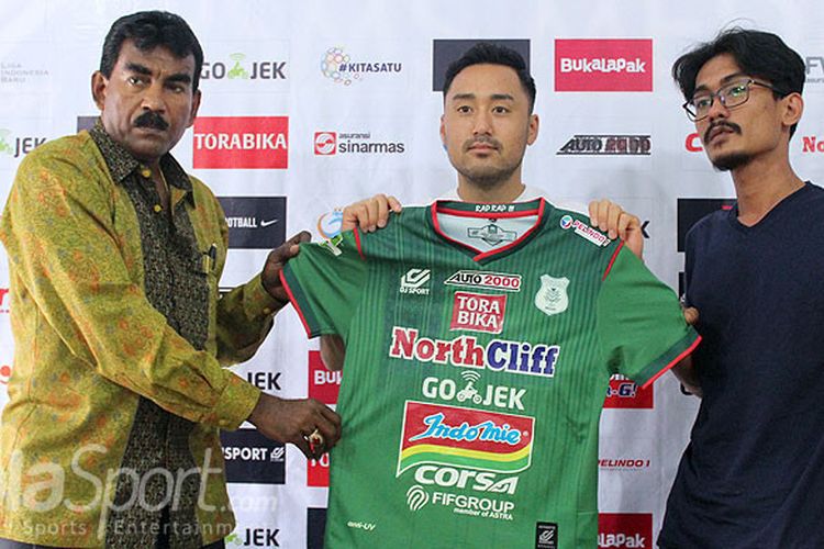 Shohei Matsunaga resmi diperkenalkan manajemen klub PSMS Medan, Selasa (31/7/2018) sore di Stadion Kebun Bunga.