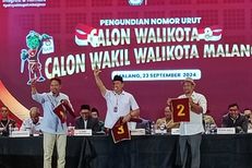 Hasil Quick Count Pilkada Kota Malang 2024 Indikator Data 5 Persen : Wahyu - Ali unggul 49,49 Persen