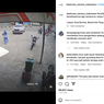 Ibu-ibu Lupa Tarik Rem Tangan, Mobil Meluncur Liar ke Tengah Jalan