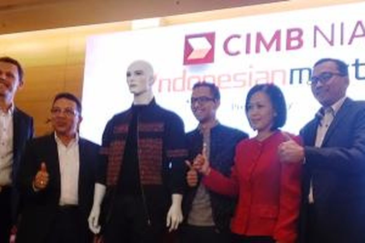 Acara jumpa pers CIMB Niaga Indonesia Masters yang berlangsung di JS Luwansa Hotel, Jakarta (17/3/2015)