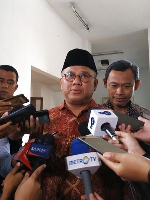 Ketua KPU, Arief Budiman, di Kantor KPU, Menteng, Jakarta Pusat, Kamis (10 /1/2020). 