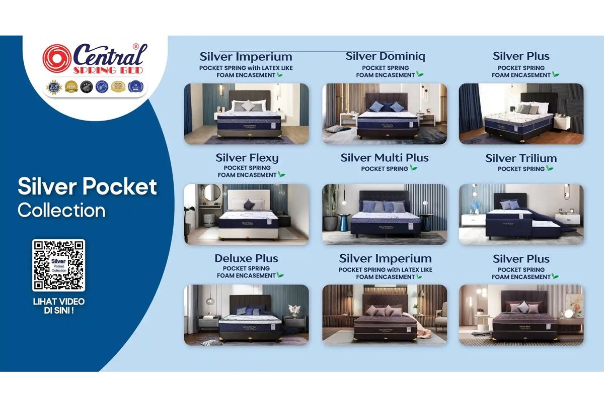 Silver Pocket Collection ditujukan bagi pengguna yang menginginkan permukaan tidur lebih stabil.